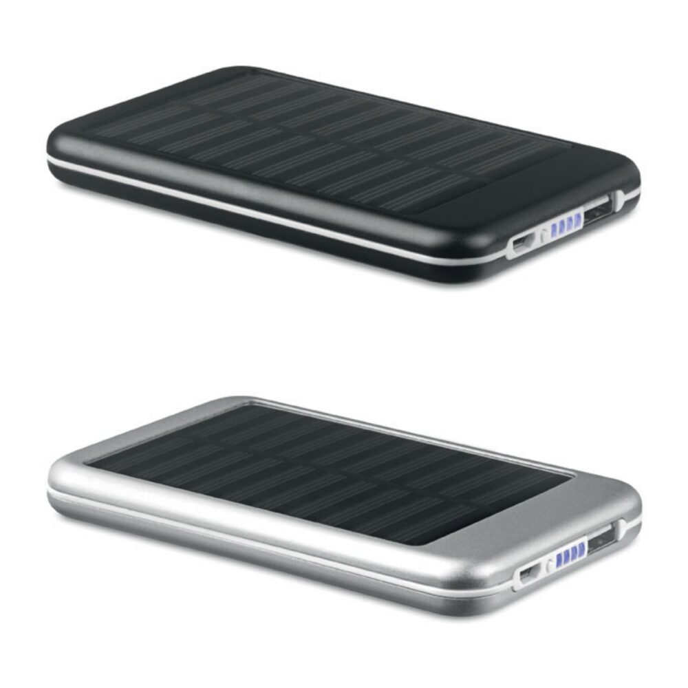 4000 mAH POWERBANK słoneczna SOLARFLAT - warianty kolorystyczne