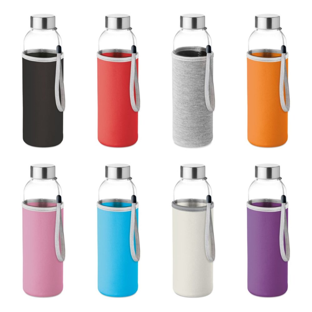 Butelka szklana 500ml UTAH GLASS - warianty kolorystyczne