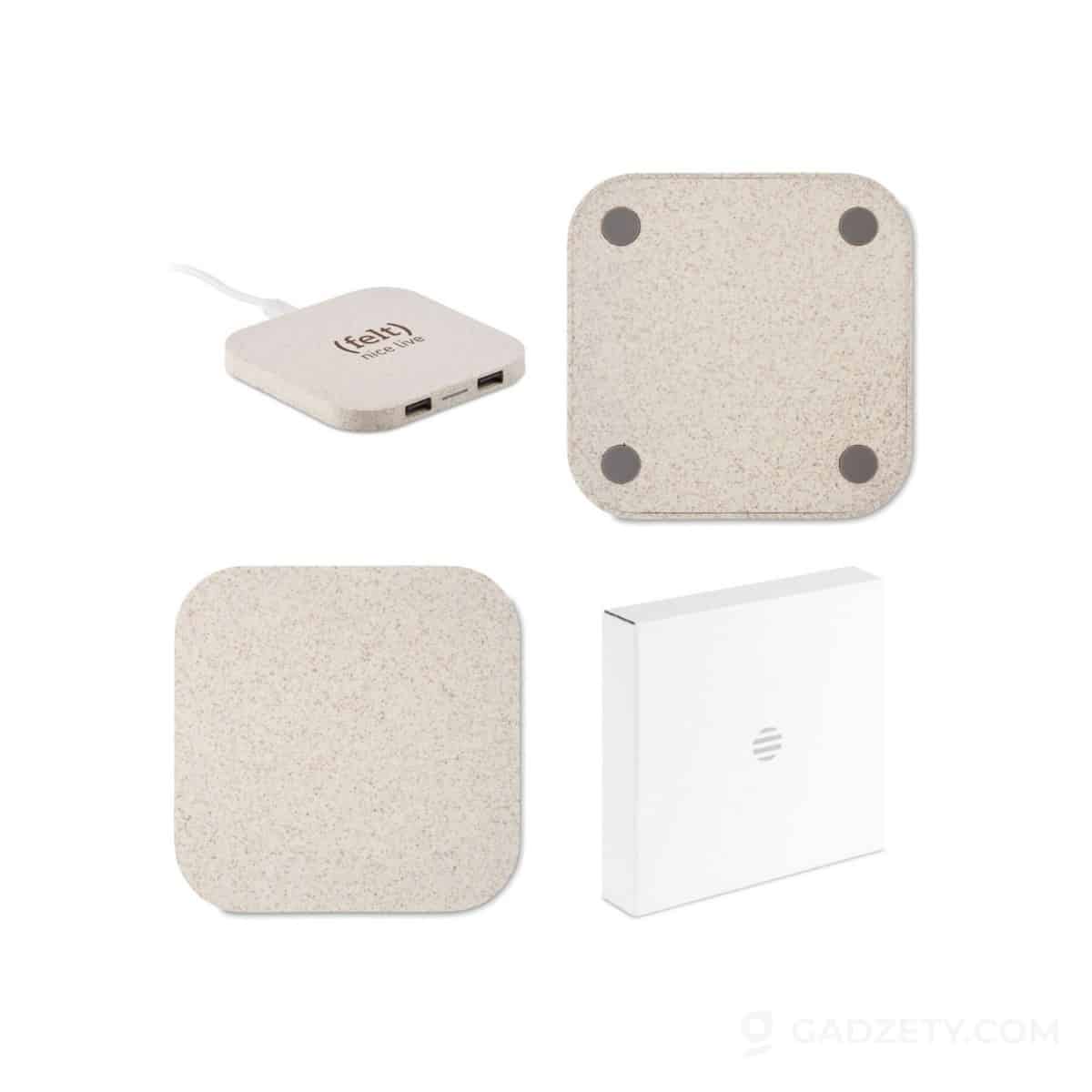 Ładowarka bezprzewodowa Unipad, z 2 USB
