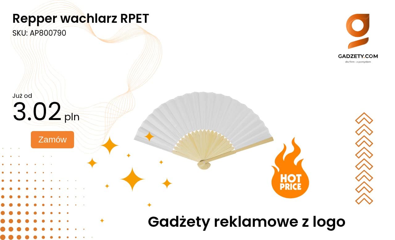 Repper wachlarz RPET Wachlarz Repper wykonany z RPET