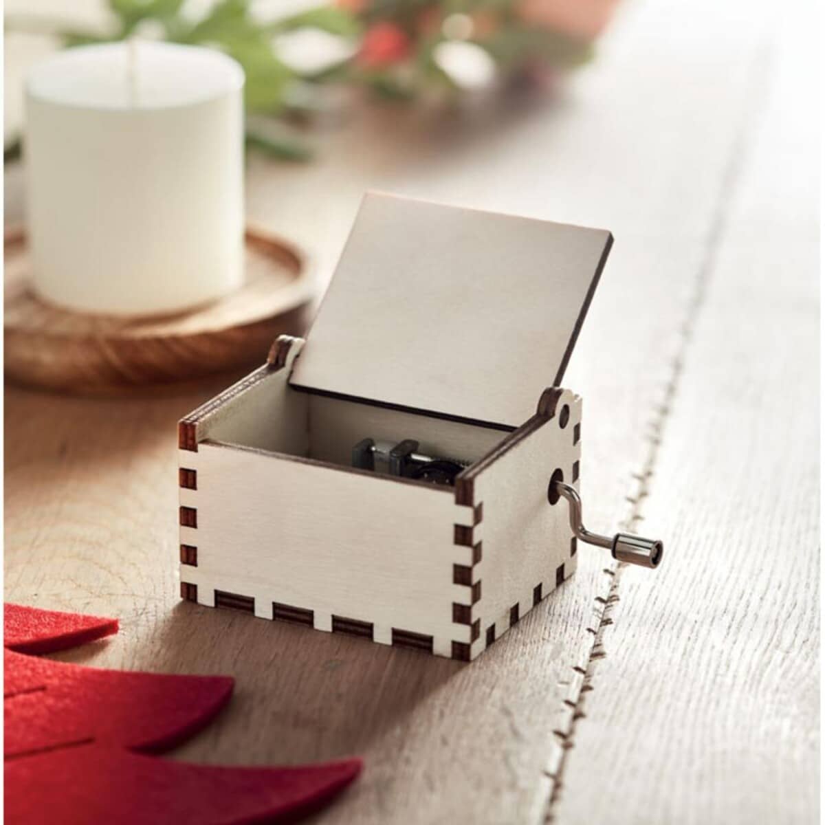 Drewniana pozytywka świąteczna BOXMAS cx1478-40-ambiant