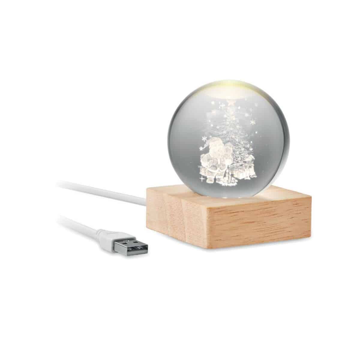 Świąteczna owa kula LED SANTA LIGHT cx1541-40