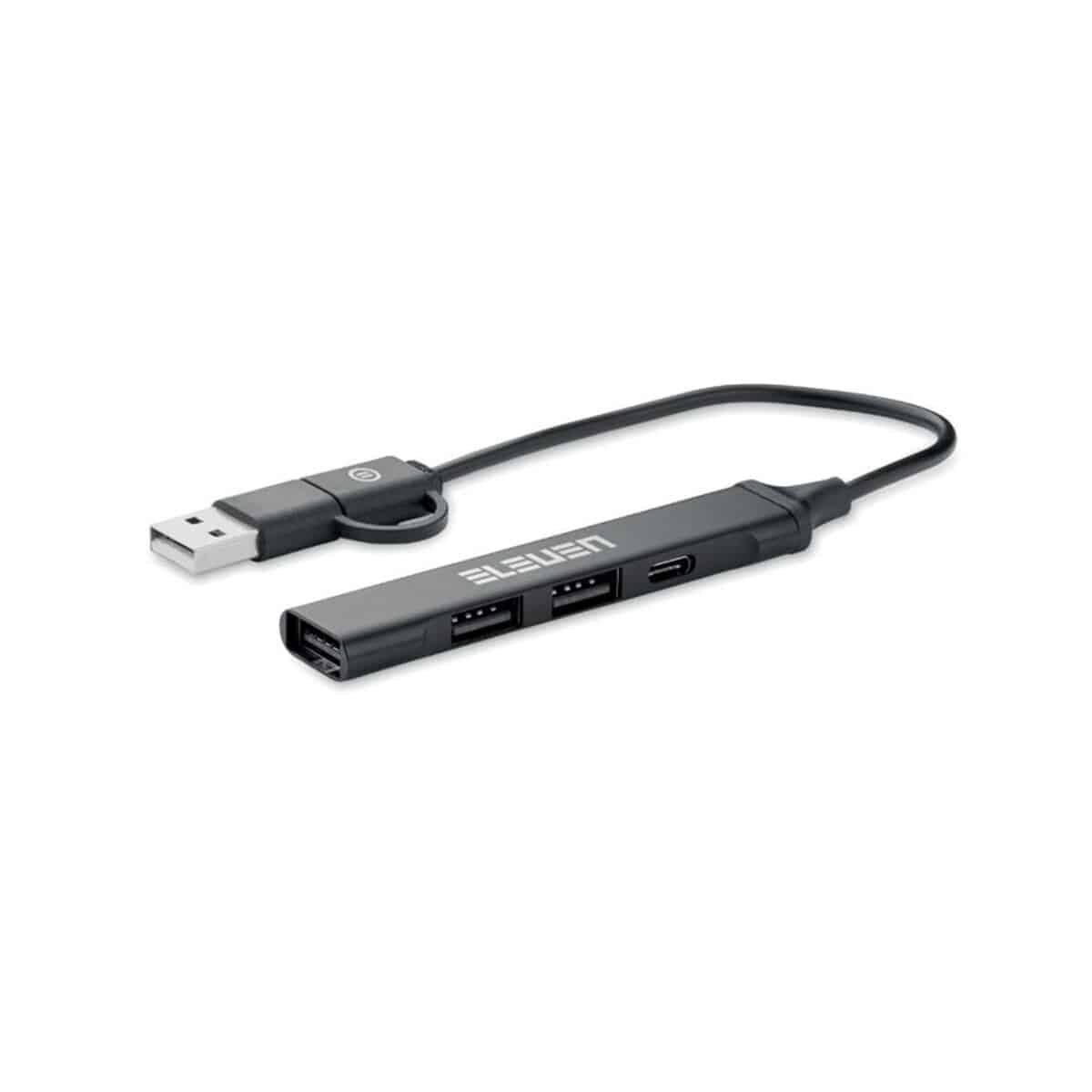 Hub USB z 4 portami 19 cm CURRENT mo2294-03-print