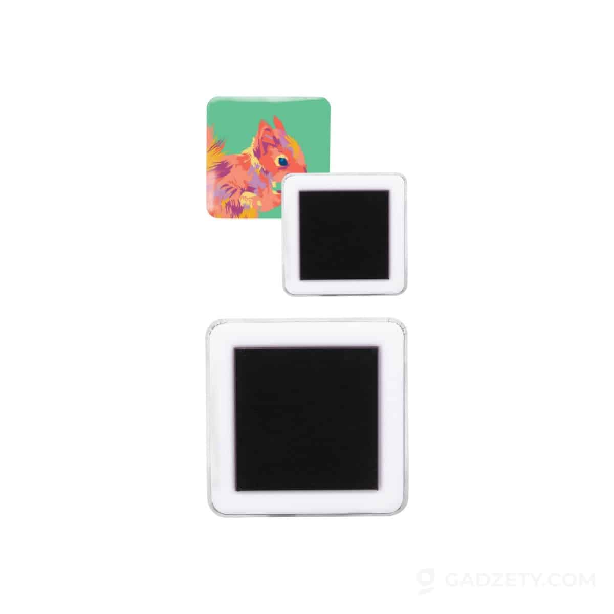 Magnes na lodówkę MagBadge Square, papierowy