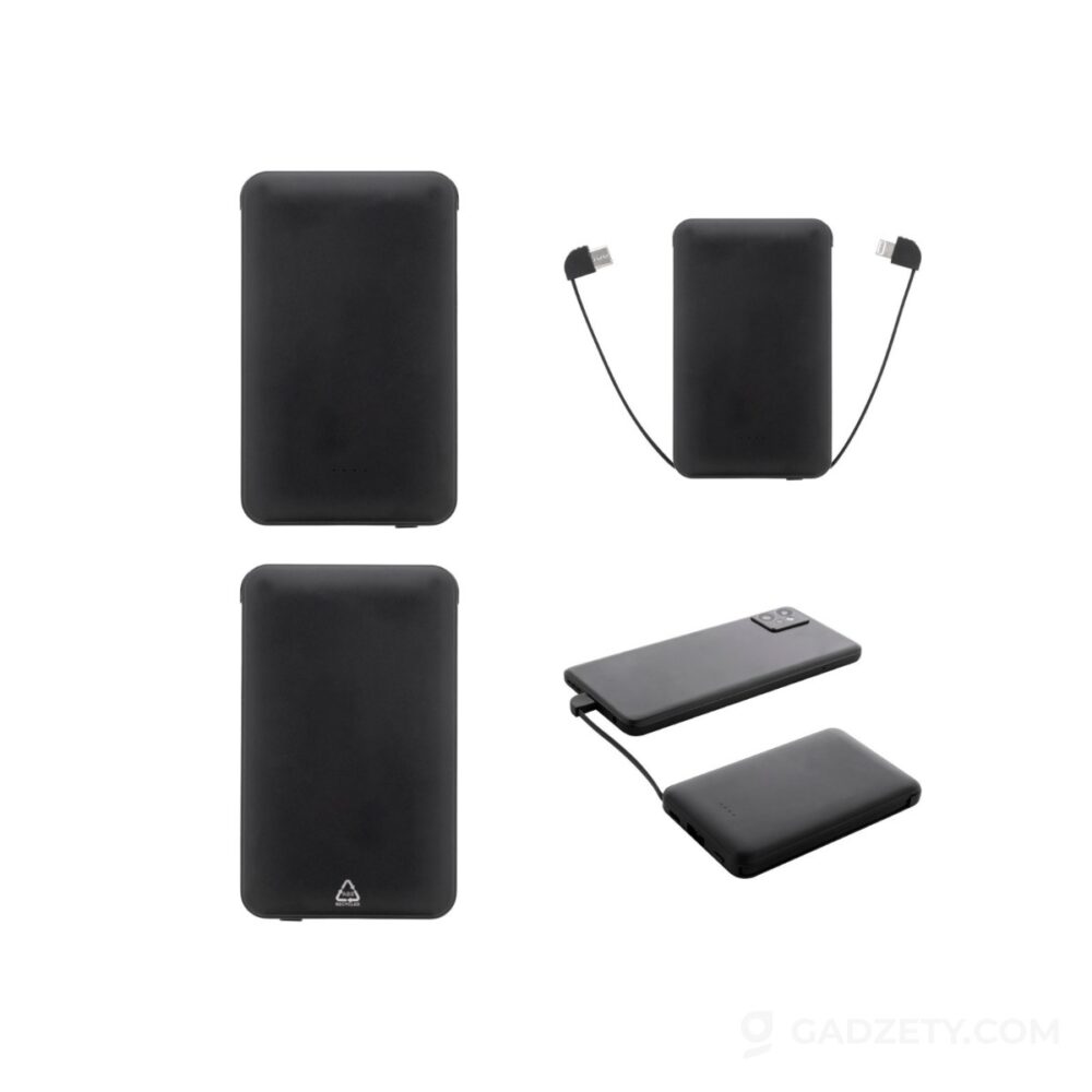 Powerbank RABS 5000 mAh z kablami usb-c