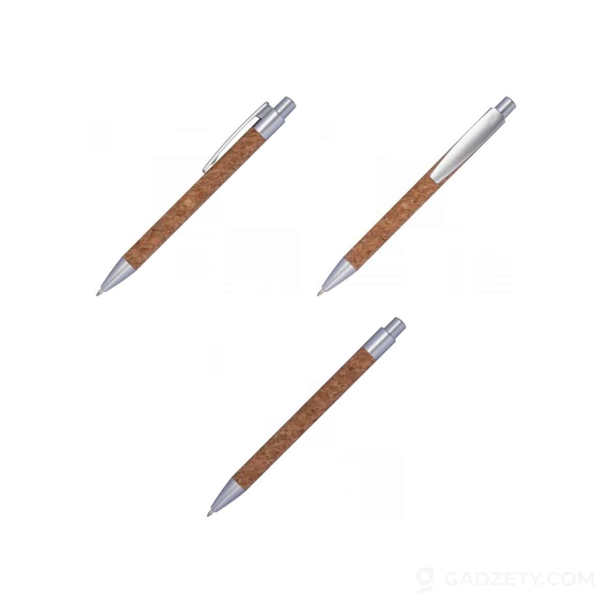 Długopis korkowy Dominic, niebieski wkład