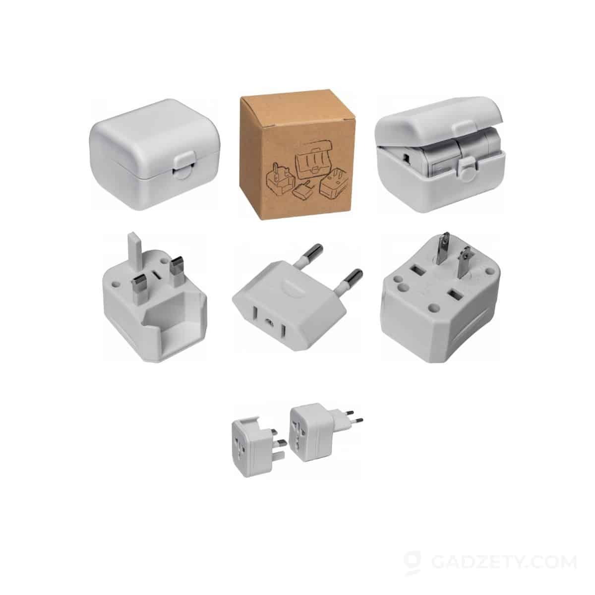 Adapter podróżny OLIVER, do wielu krajów