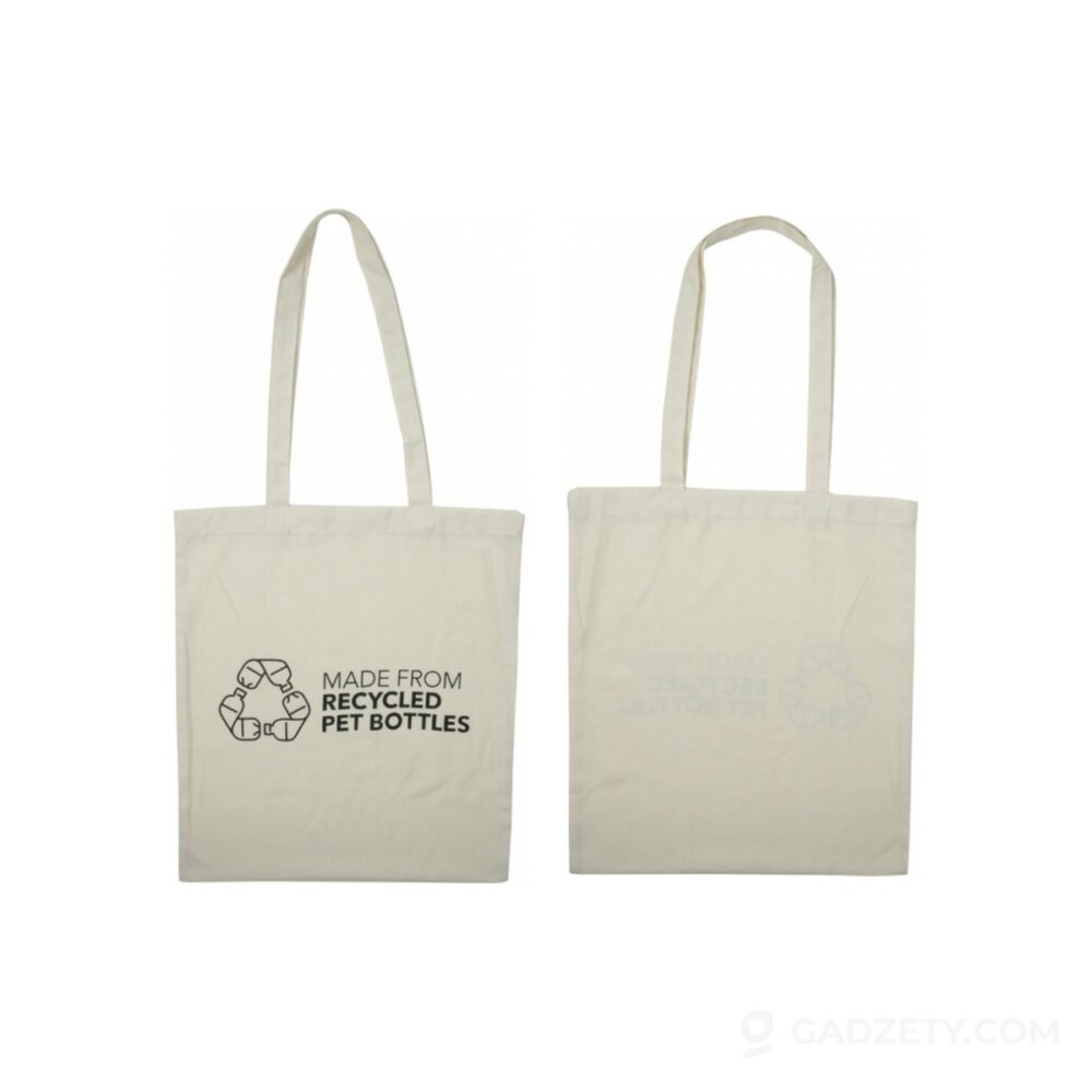 Torba zakupowa Byron z uszami, RPET 140 g/m²