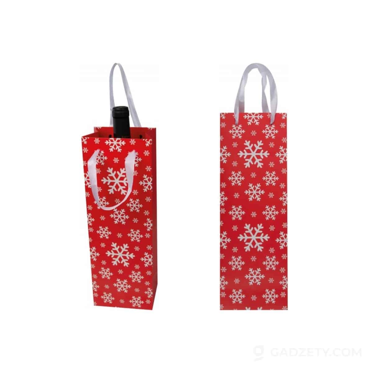 Torebka na wino XMAS ADELHEID, papierowa