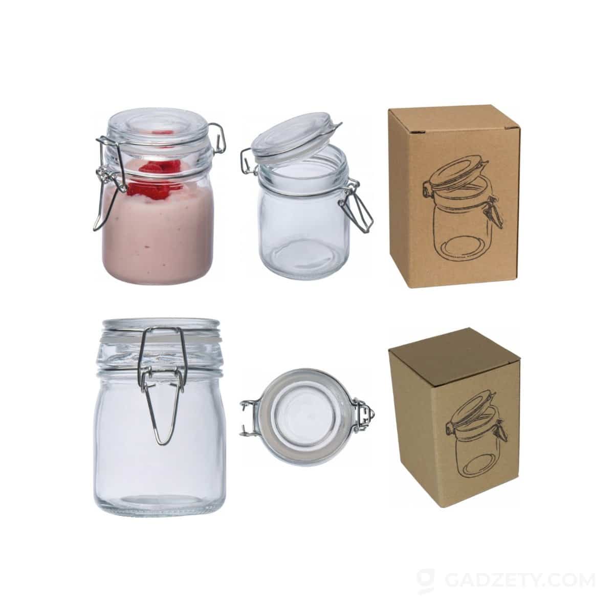 Słoik szklany Fabio 150 ml z zatrzaskiem