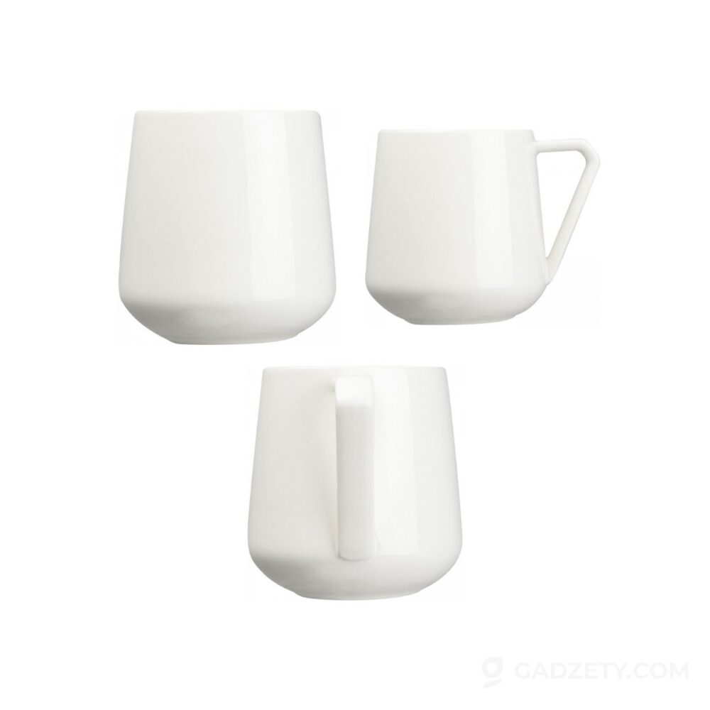 Kubek porcelanowy Rudolf, z nietypowym uchem