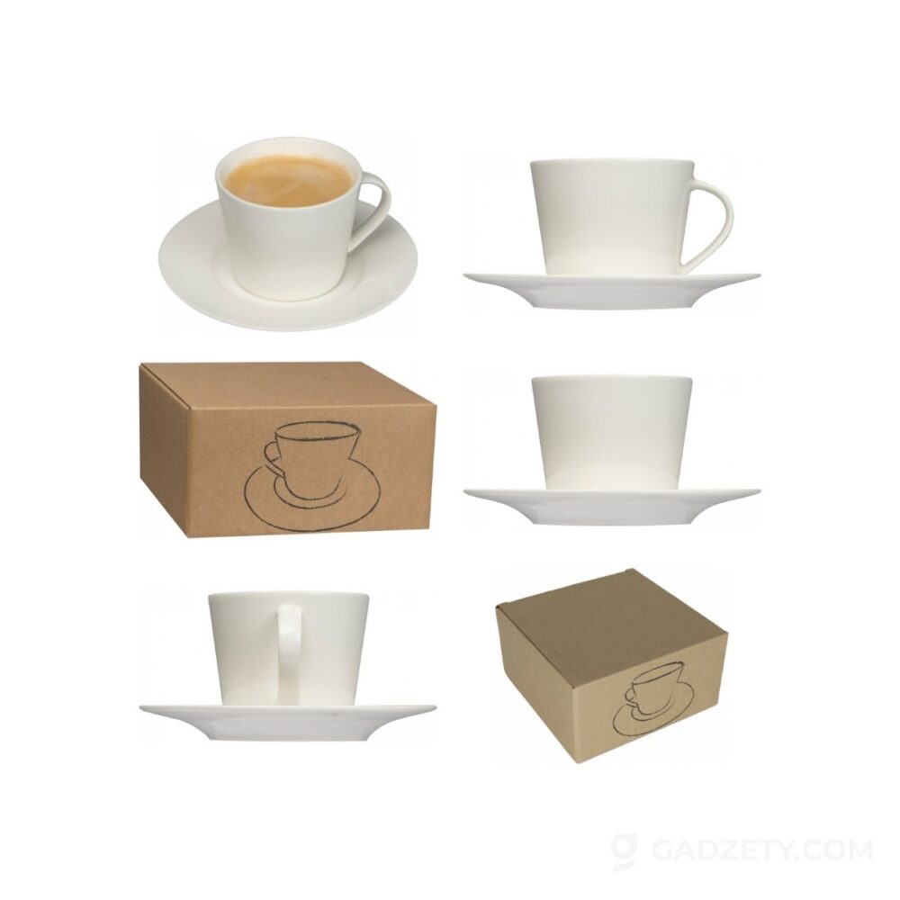 Filiżanka ceramiczna ze spodkiem 175 ml LYNN