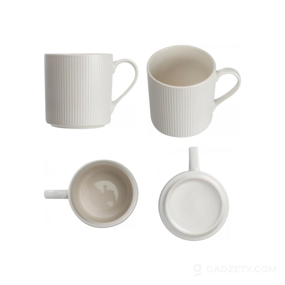 Kubek ceramiczny JOAN, o ciekawym wzorze