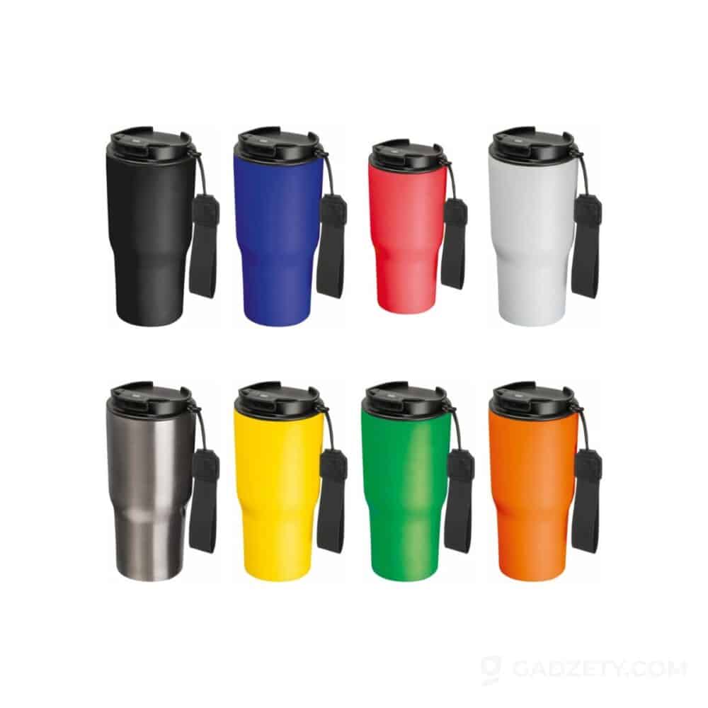 Kubek termiczny DANA, stal z recyklingu