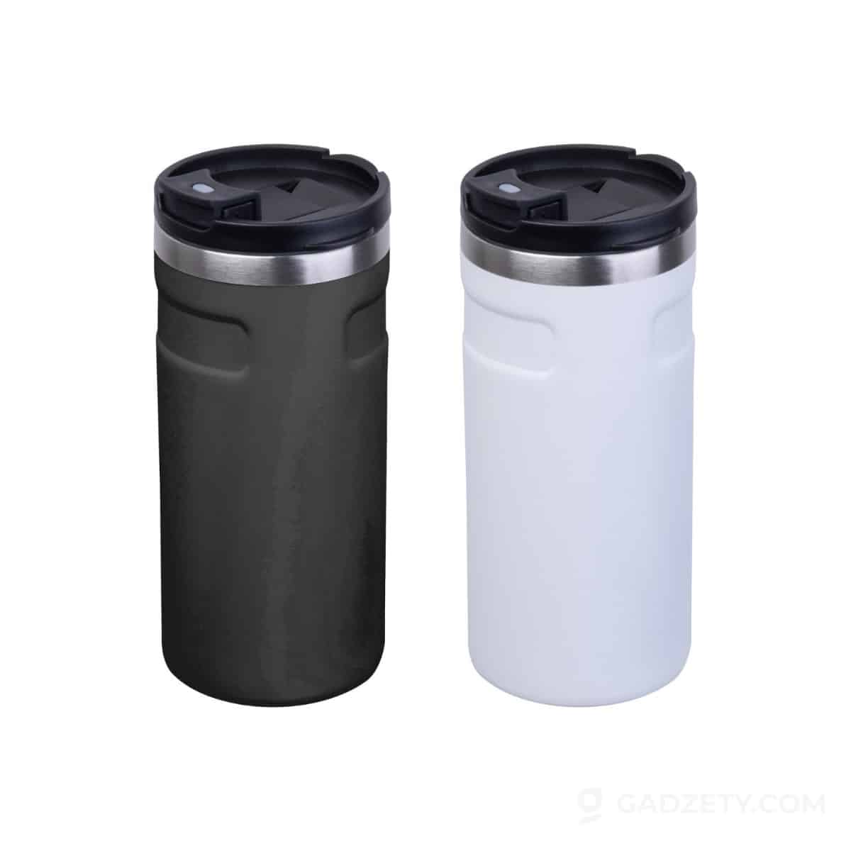 Kubek termiczny SILVIO, stal z recyklingu