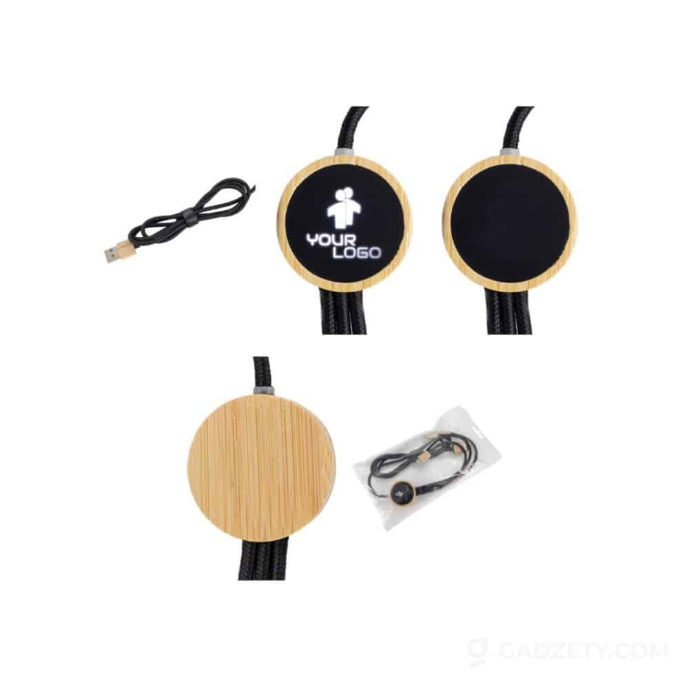 Kabel 3w1 Macma, długi z podświetlanym logo