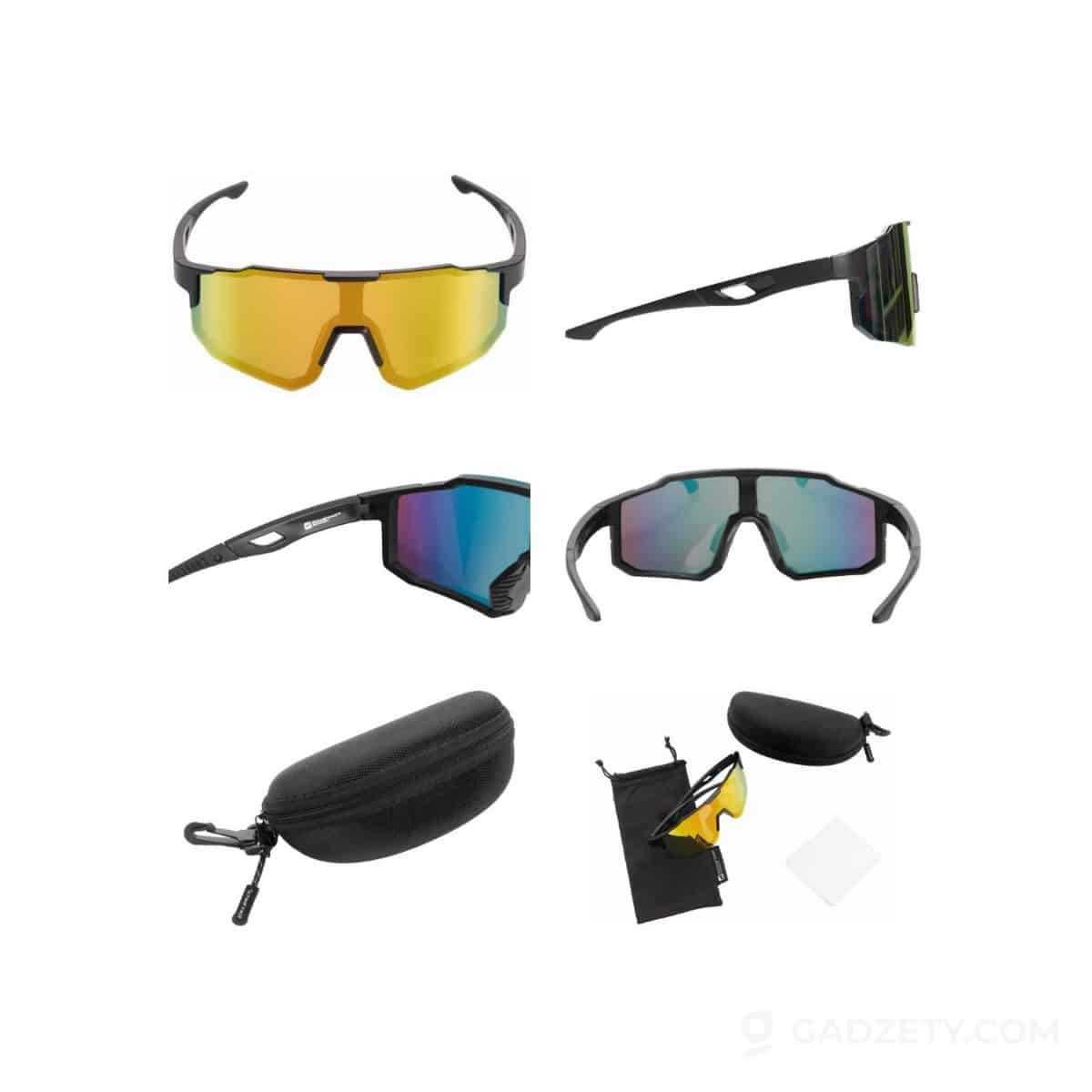 Okulary przeciwsłoneczne polaryzacyjne UV 400 TRINITY Schwarzwolf