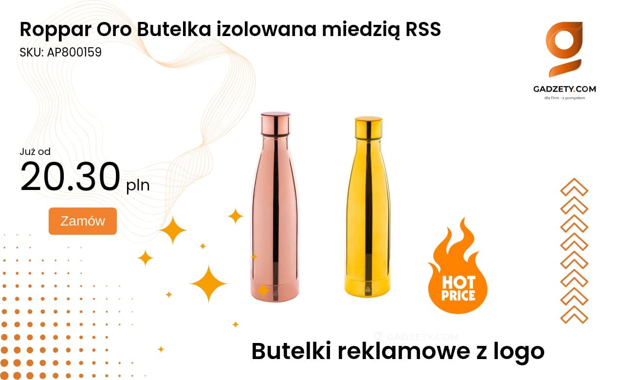Roppar Oro Butelka izolowana miedzią RSS Butelka izolacyjna Roppar Oro z technologią izolacji miedzianej