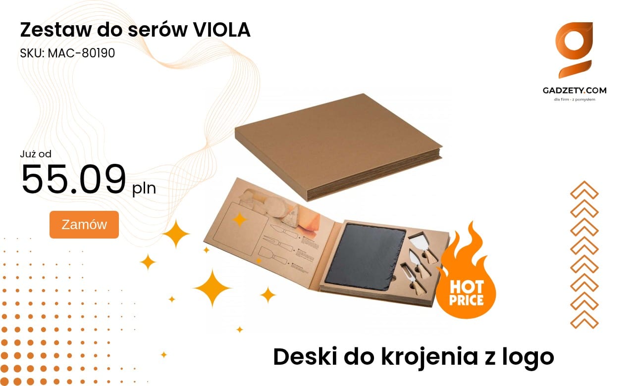 Zestaw do serów VIOLA Zestaw do serów VIOLA w eleganckim opakowaniu