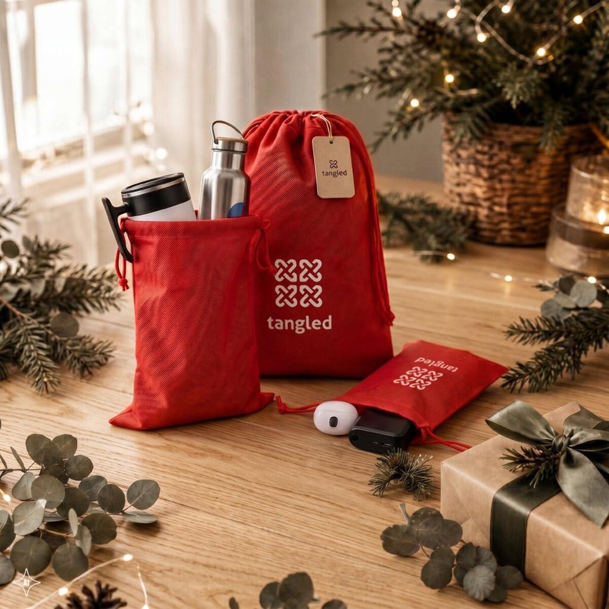 GIFT BAG L. Duża torba z włókniny zgrzewana termicznie (60 g/m²) 92583_amb