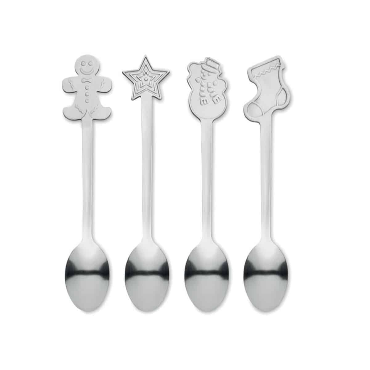 Zestaw 4 świątecznych łyżeczek CHIP SET cx1533-16-side