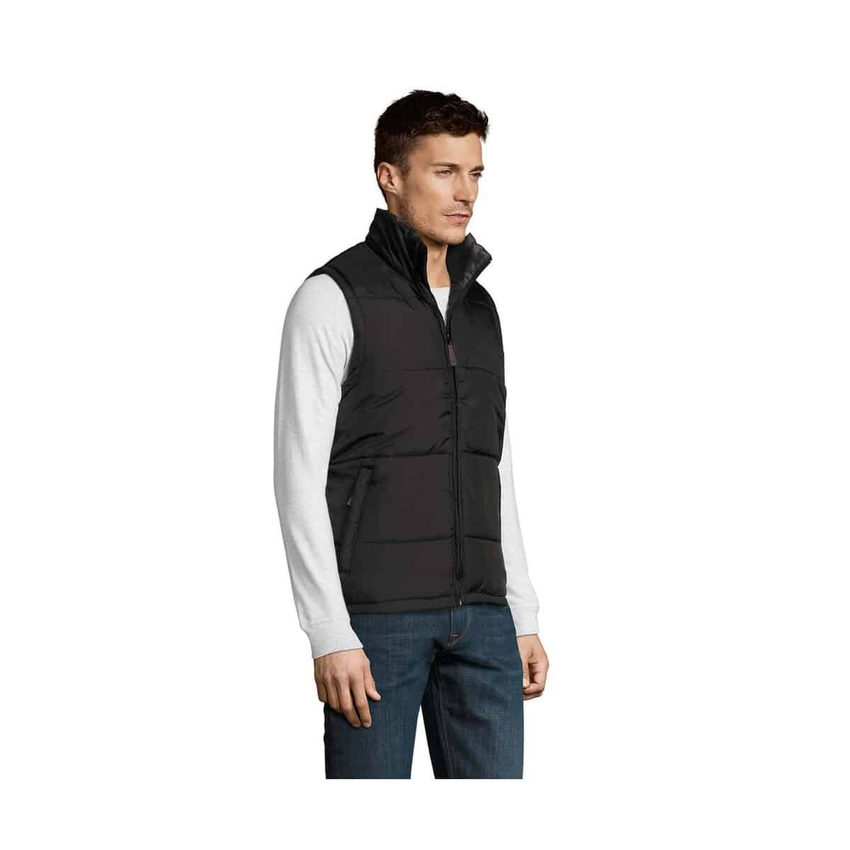 Pikowana kamizelka WARM WARM s44002-bk-side
