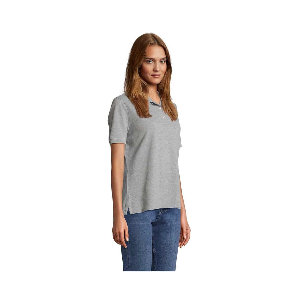 PACIFIC WOMEN POLO PACIFIC WOMEN s04440-gy-side
