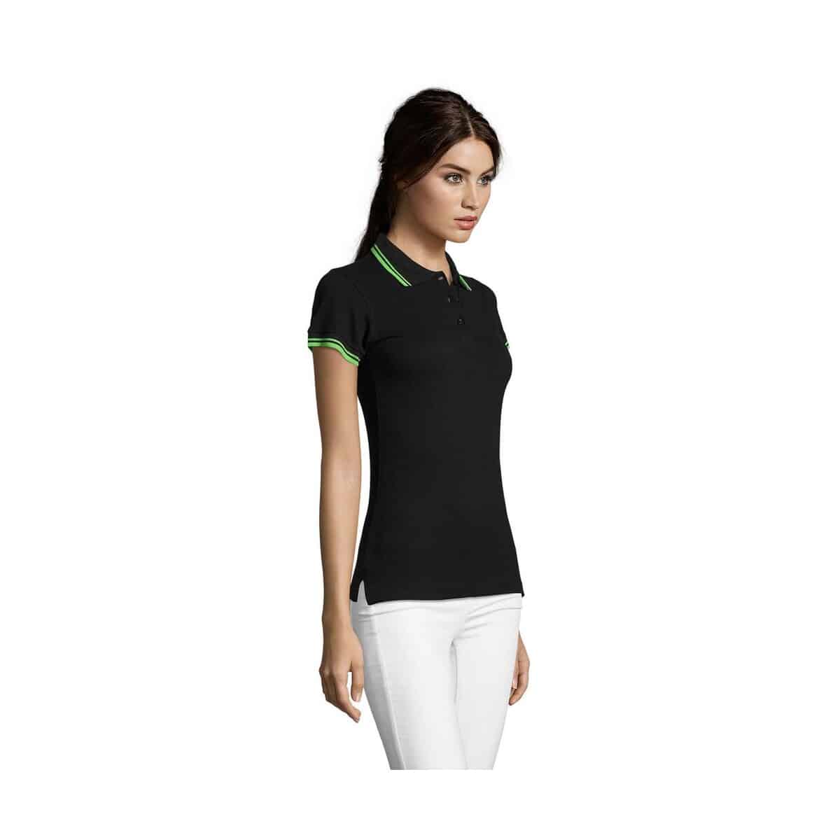 PASADENA damskie polo 200g PASADENA WOMEN s00578-bn-side