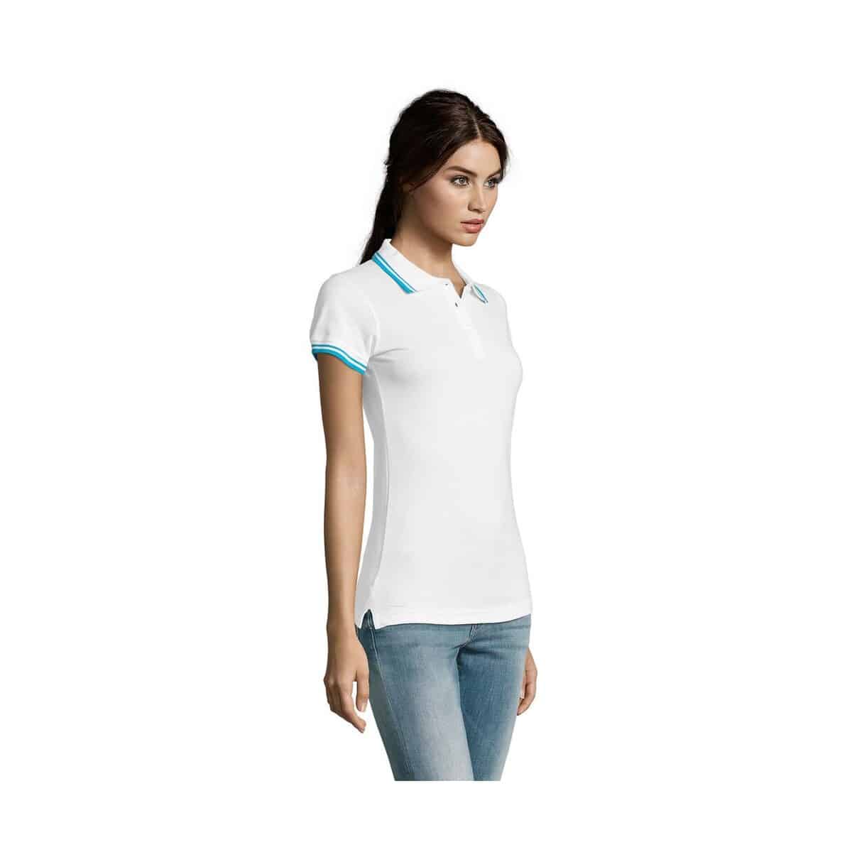 PASADENA damskie polo 200g PASADENA WOMEN s00578-qu-side