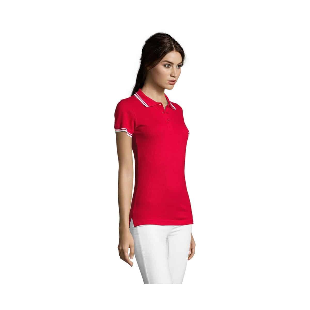 PASADENA damskie polo 200g PASADENA WOMEN s00578-re-side
