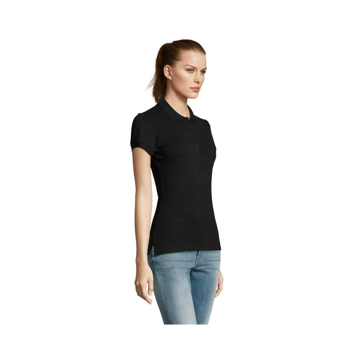 PASSION Damskie POLO 170g PASSION s11338-bk-side