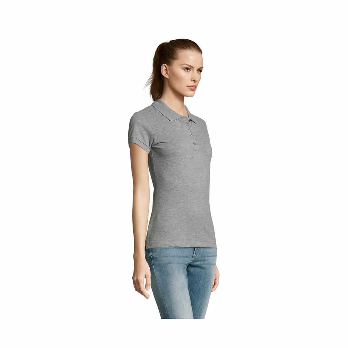 PASSION Damskie POLO 170g PASSION s11338-gy-side