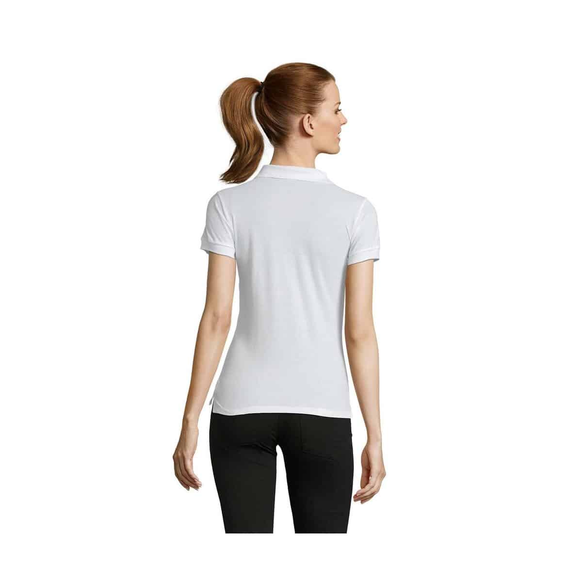 PASSION Damskie POLO 170g PASSION s11338-wh-back