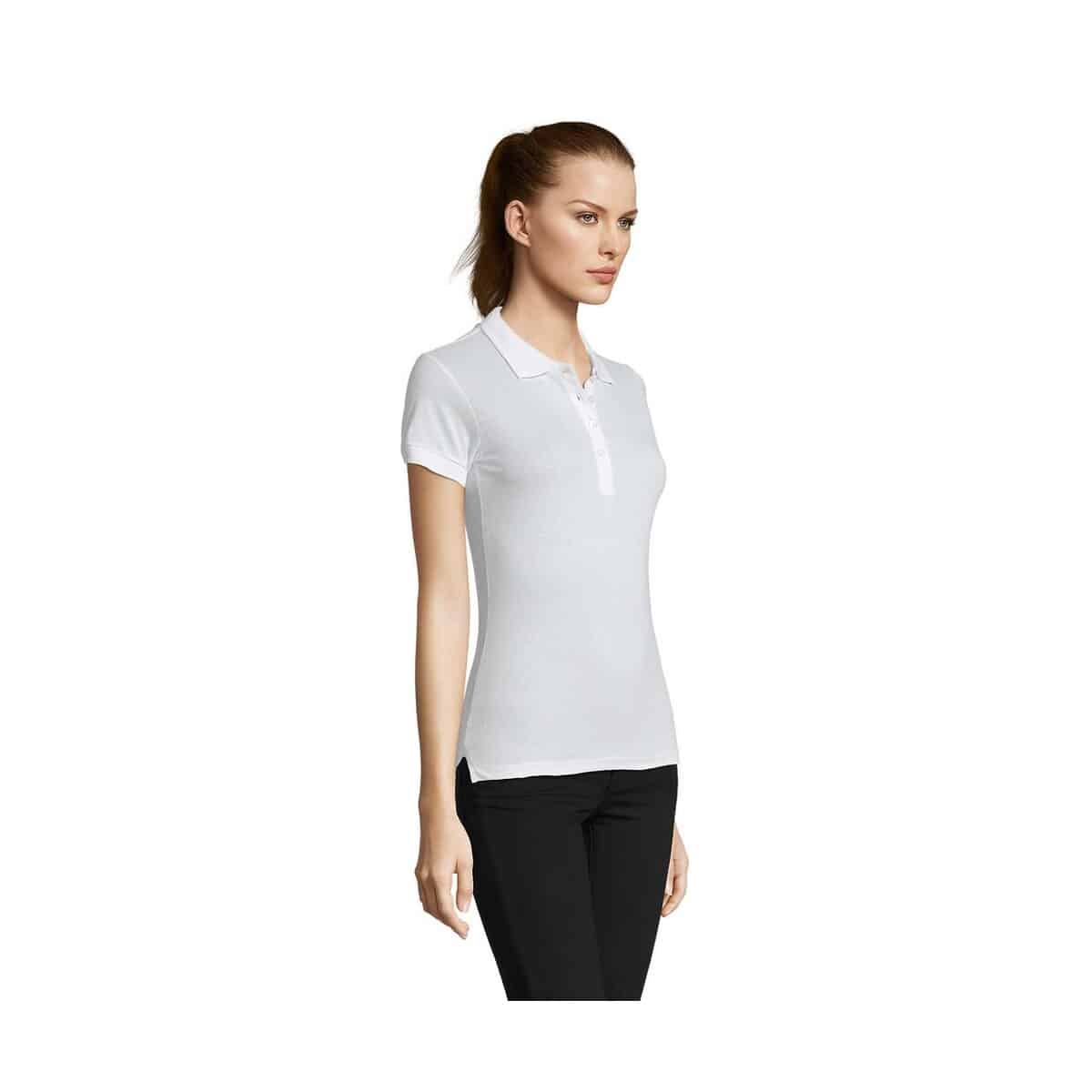 PASSION Damskie POLO 170g PASSION s11338-wh-side