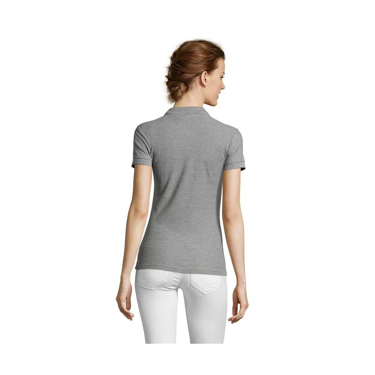 PEOPLE Damskie POLO 210g PEOPLE s11310-gy-back