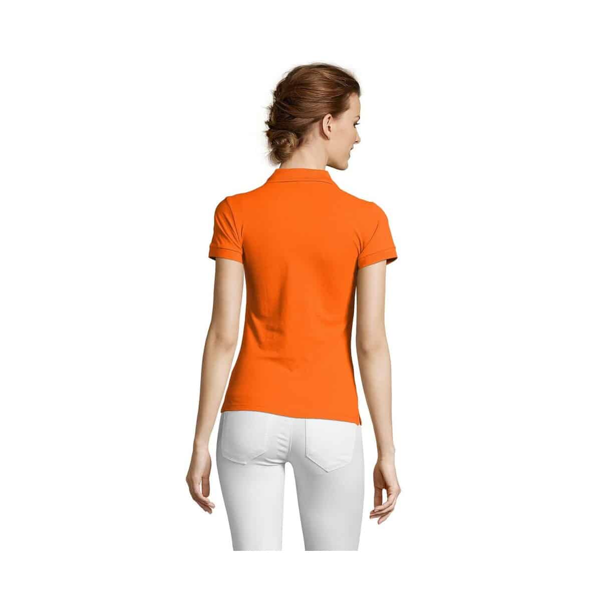 PEOPLE Damskie POLO 210g PEOPLE s11310-or-back