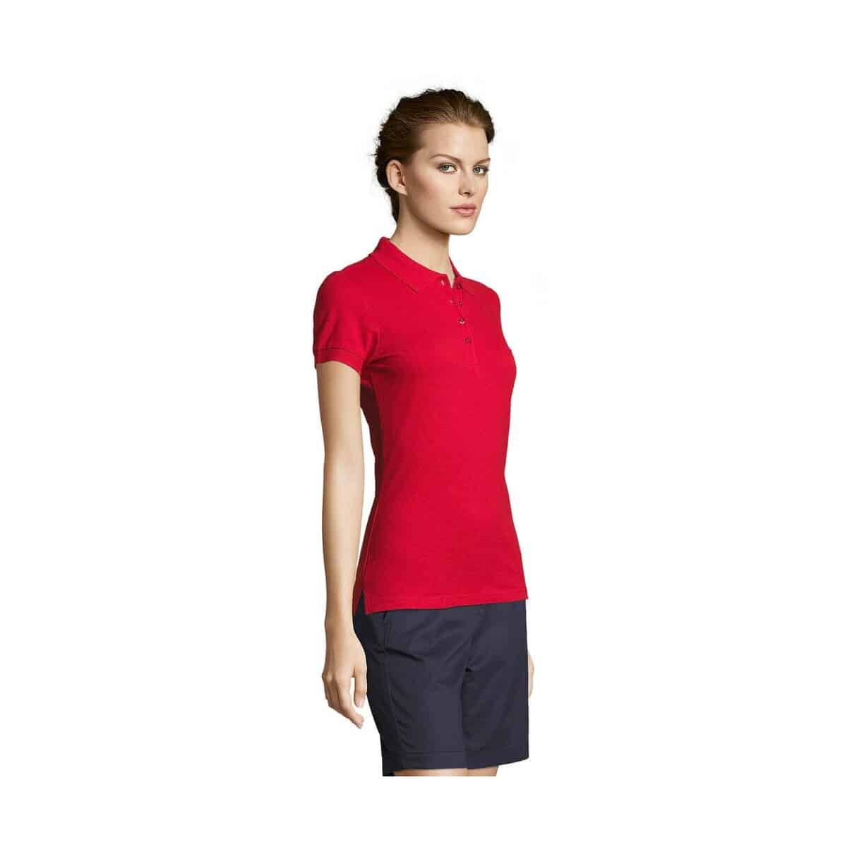 PEOPLE Damskie POLO 210g PEOPLE s11310-rd-side