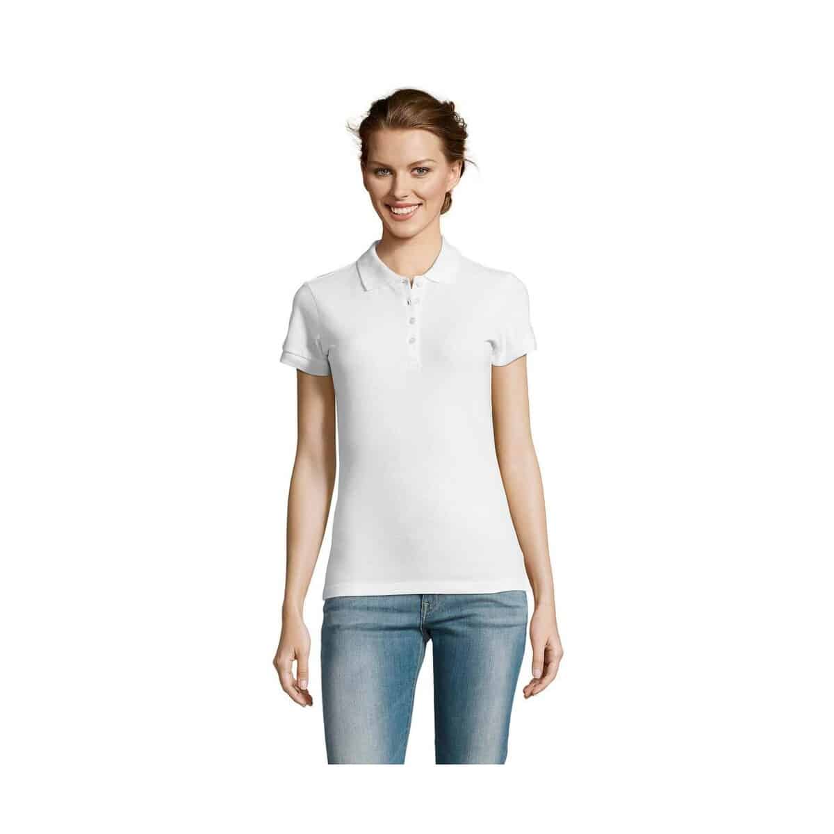 PEOPLE Damskie POLO 210g PEOPLE s11310-wh