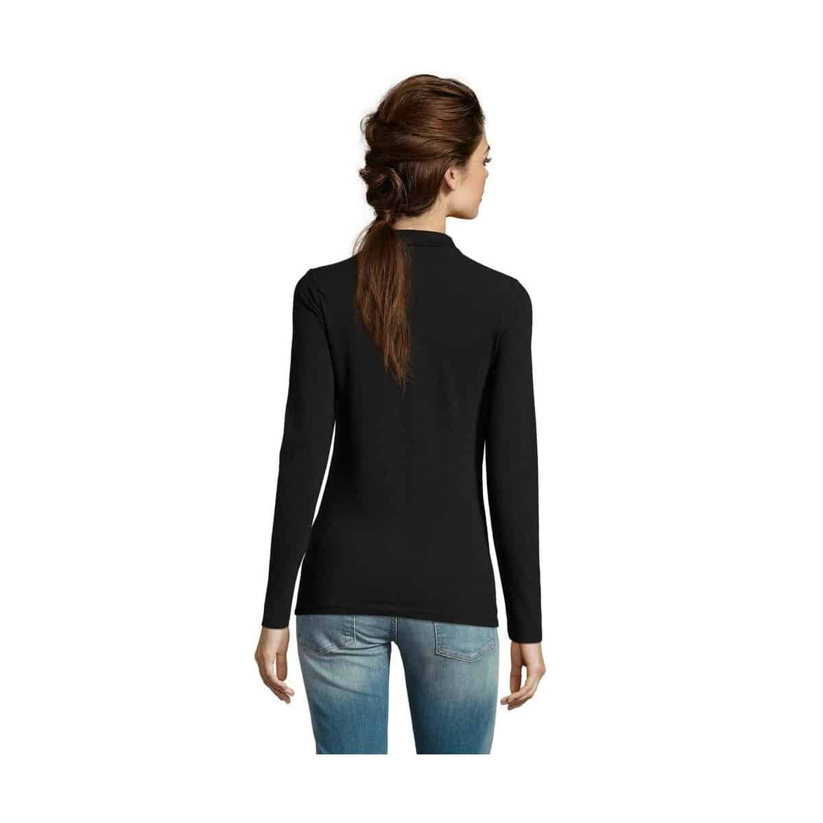 PERFECT Damskie LSL POLO180 PERFECT LSL WOMEN s02083-bk-back
