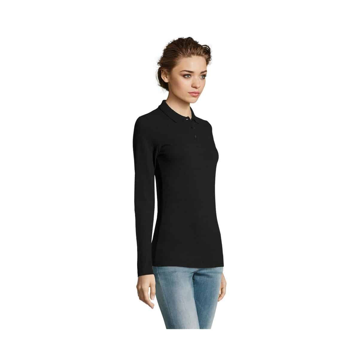 PERFECT Damskie LSL POLO180 PERFECT LSL WOMEN s02083-bk-side