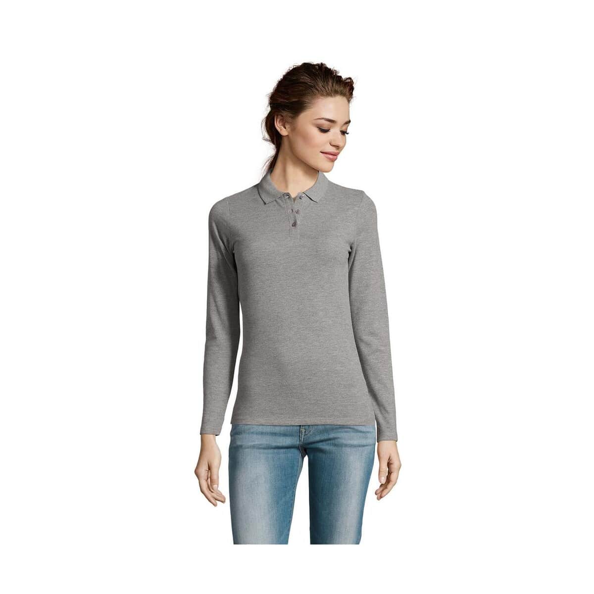 PERFECT Damskie LSL POLO180 PERFECT LSL WOMEN s02083-gy