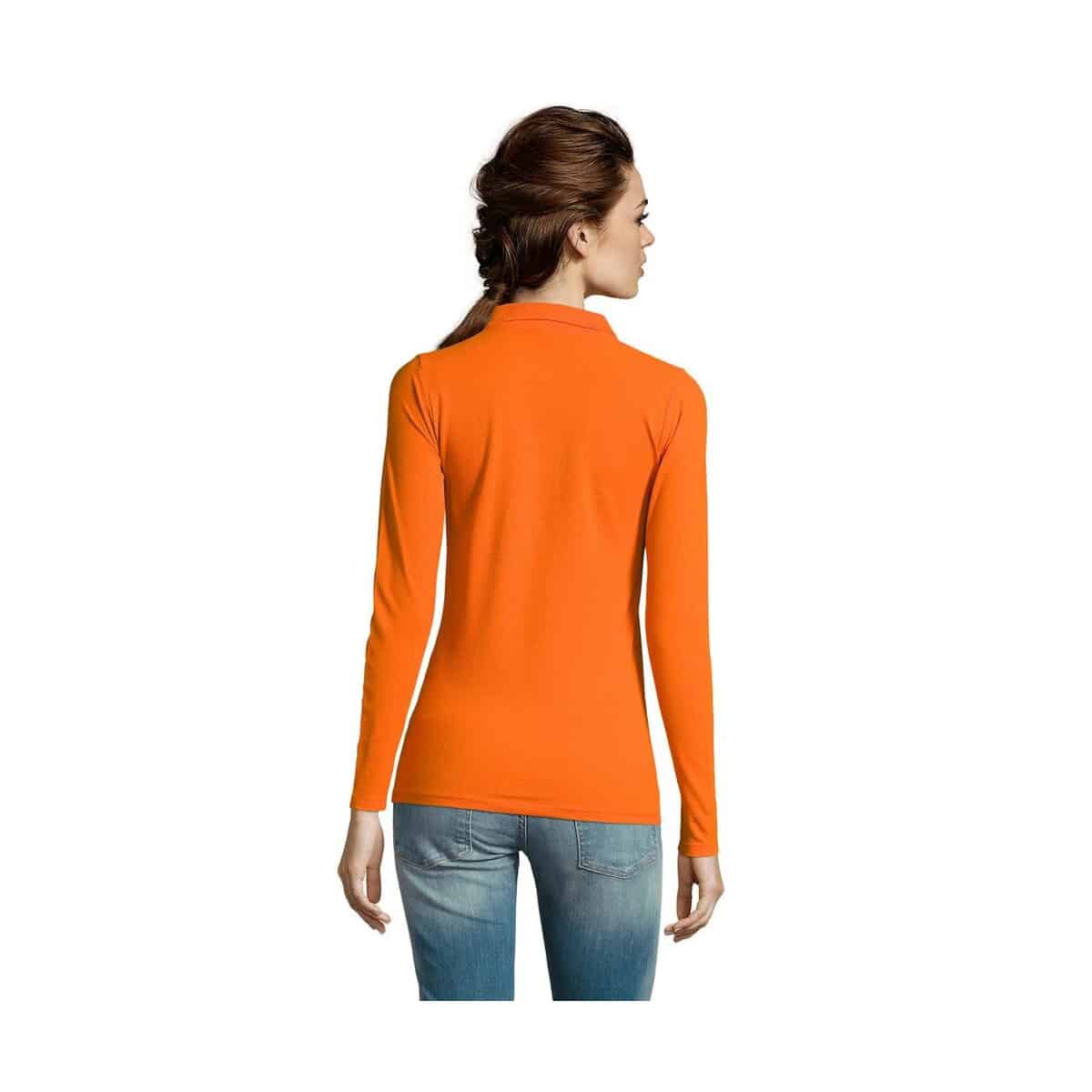 PERFECT Damskie LSL POLO180 PERFECT LSL WOMEN s02083-or-back