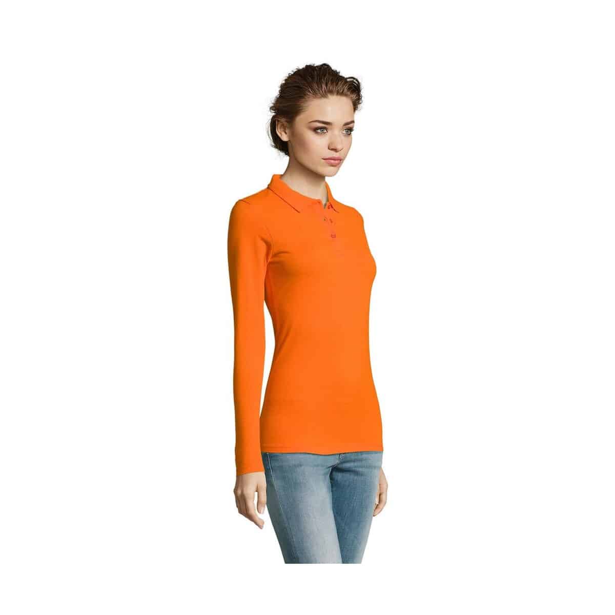 PERFECT Damskie LSL POLO180 PERFECT LSL WOMEN s02083-or-side