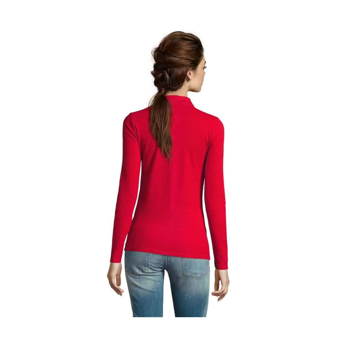 PERFECT Damskie LSL POLO180 PERFECT LSL WOMEN s02083-rd-back