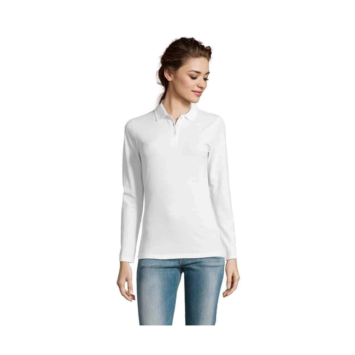 PERFECT Damskie LSL POLO180 PERFECT LSL WOMEN s02083-wh