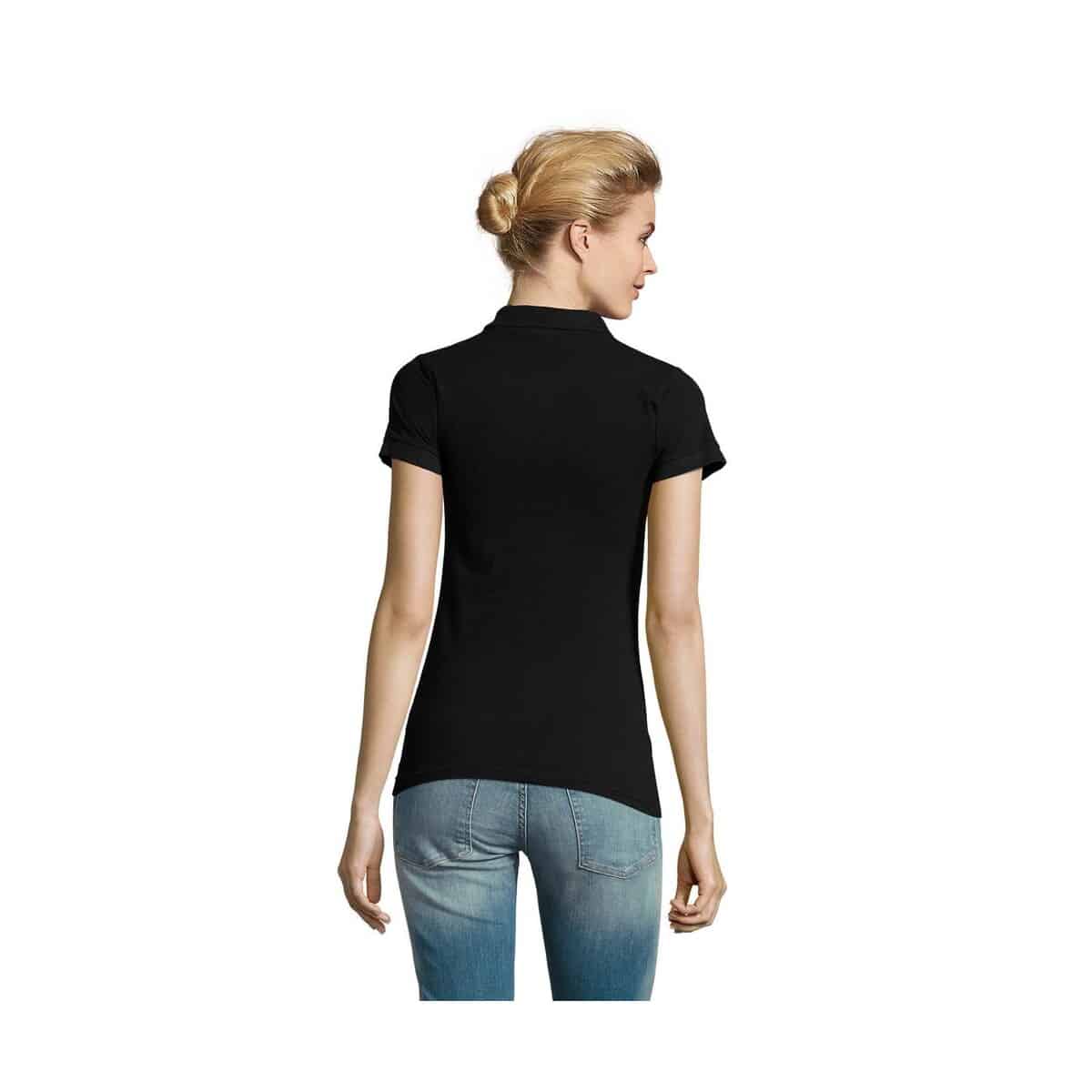 PERFECT Damskie POLO 180g PERFECT WOMEN s11347-bk-back