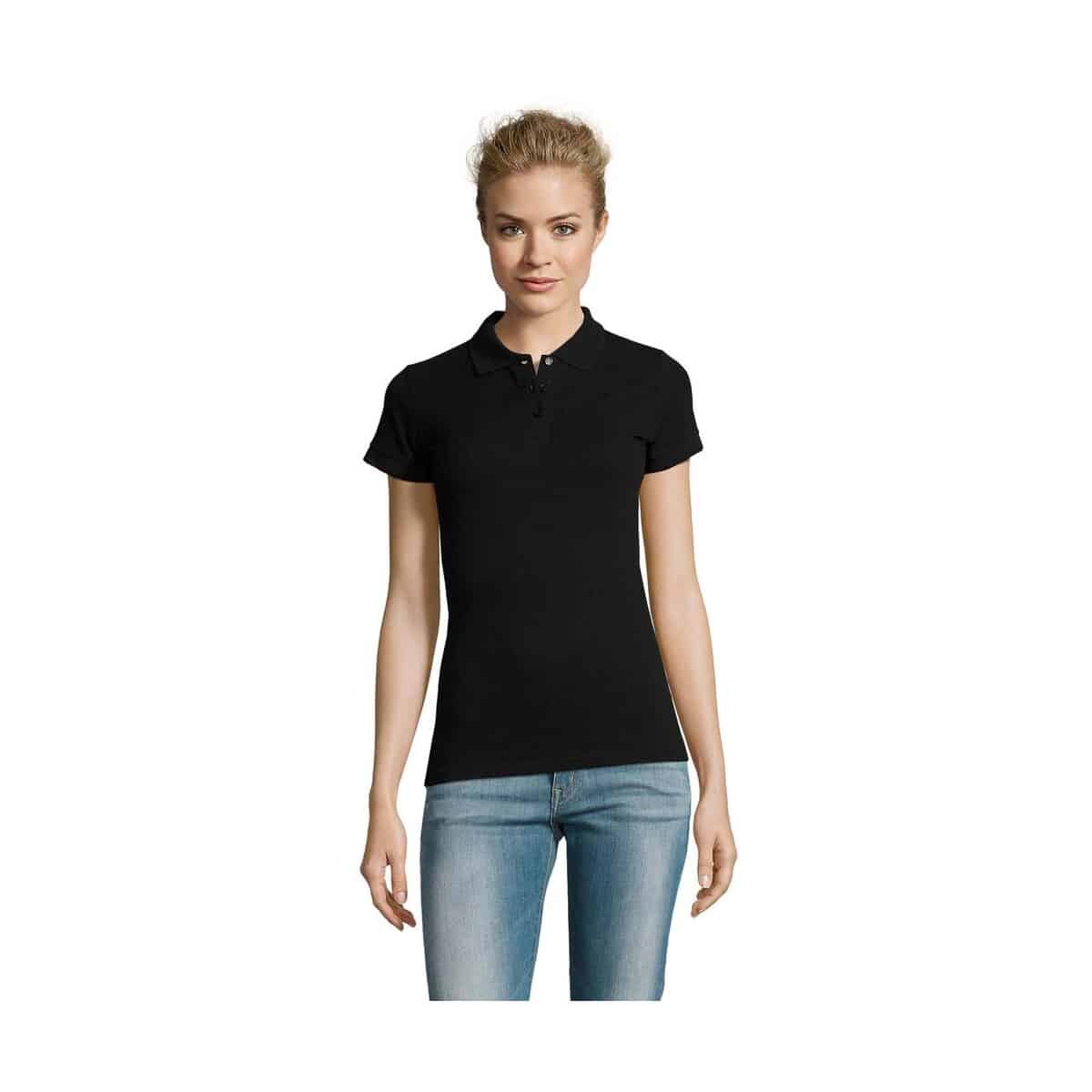 PERFECT Damskie POLO 180g PERFECT WOMEN s11347-bk