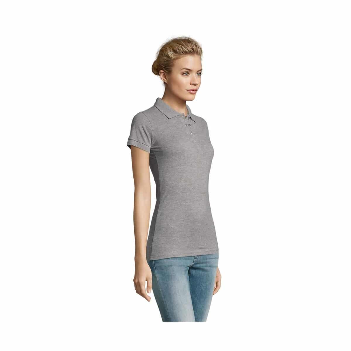 PERFECT Damskie POLO 180g PERFECT WOMEN s11347-gy-side