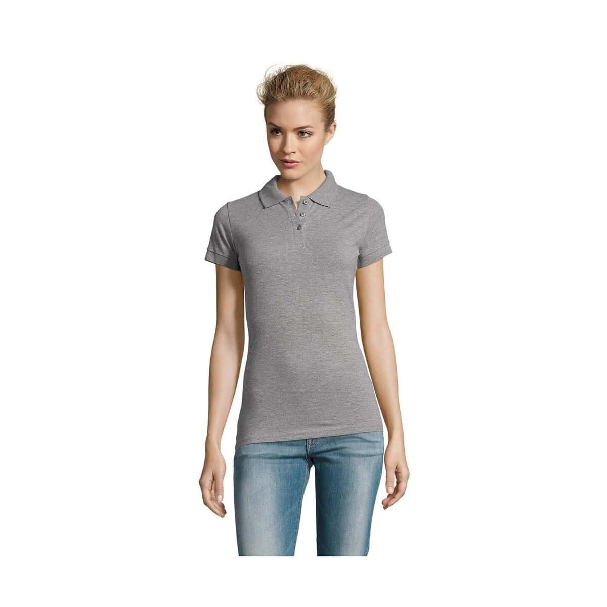 PERFECT Damskie POLO 180g PERFECT WOMEN s11347-gy