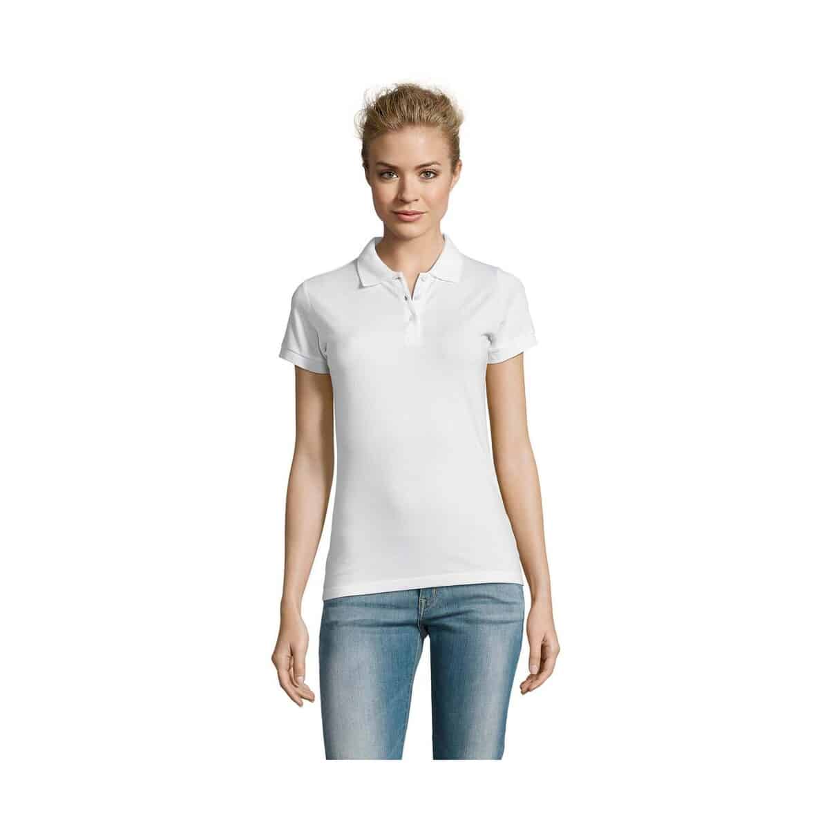 PERFECT Damskie POLO 180g PERFECT WOMEN s11347-wh